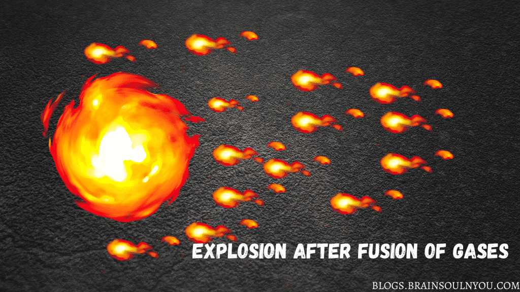 explosion of gases in universe