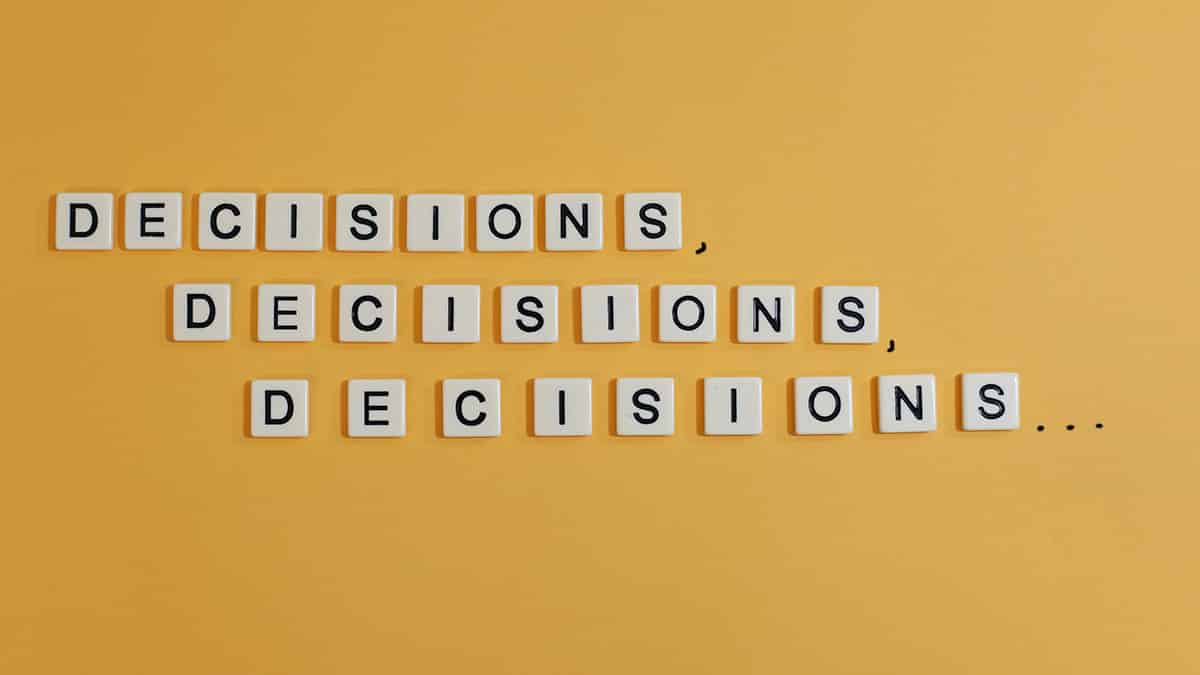 how to stick with decision